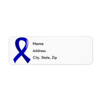 Colon Cancer Blue Ribbon 3 Label