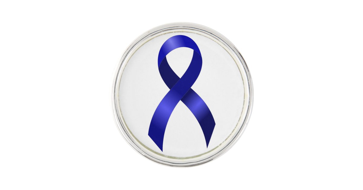 Colon Cancer Blue Ribbon Pin | Zazzle