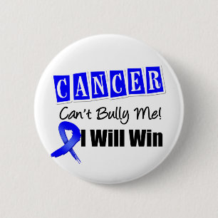 Colon Cancer Cant Bully Me I Will Win Button