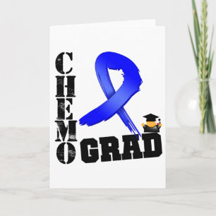 Colon Cancer Chemo Grad Card