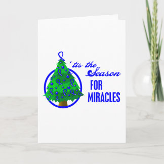 Colon Cancer Christmas Miracles Holiday Card