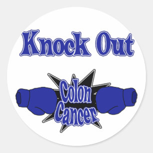 Colon Cancer Classic Round Sticker