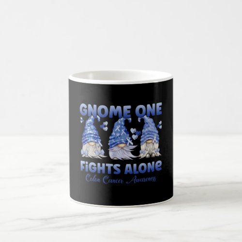 Colon Cancer Colorectal Cancer Dark Blue Ribbon Coffee Mug