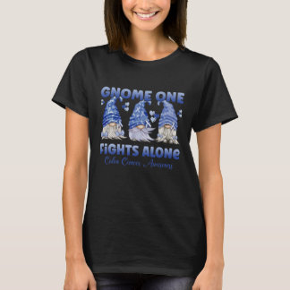 Colon Cancer Colorectal Cancer Dark Blue Ribbon T-Shirt