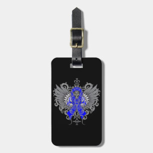 Colon Cancer Cool Wings Luggage Tag