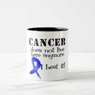 Colon Cancer Does Not Live Here Anymore Two-Tone Coffee Mug