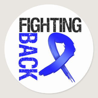 Colon Cancer Fighting Back Classic Round Sticker