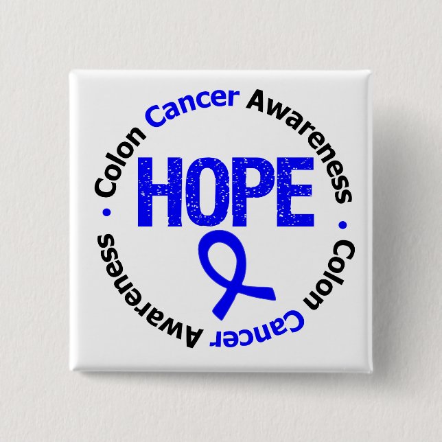 Colon Cancer Hope Button (Front)