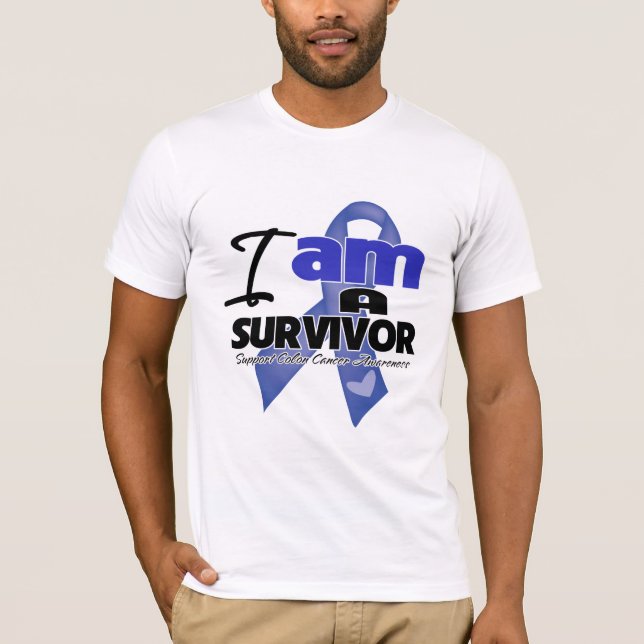 Colon Cancer - I am a Survivor T-Shirt (Front)