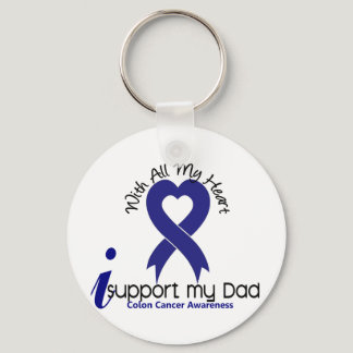 Colon Cancer I Support My Dad Keychain