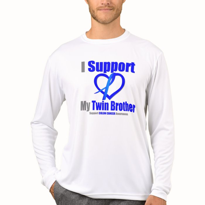 Colon Cancer I Support My Twin Brother Shirts