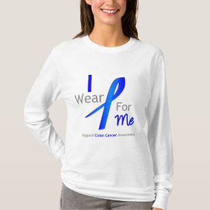 Colon Cancer I Wear Blue For Me T-Shirt