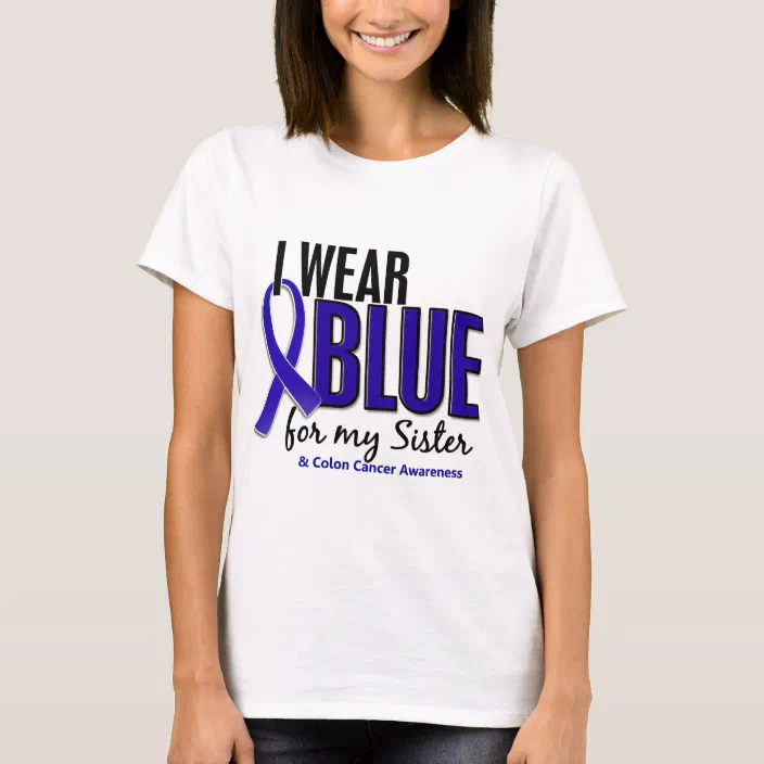 Colon Cancer Awareness Ribbon Colon Cancer Awareness Month Gift Shirt Rainbow In March We Wear Blue