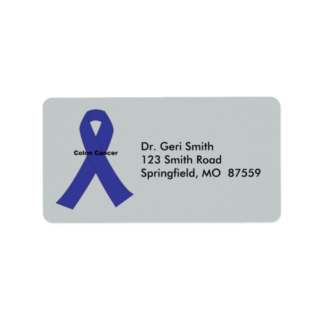 Colon Cancer Label (Front)