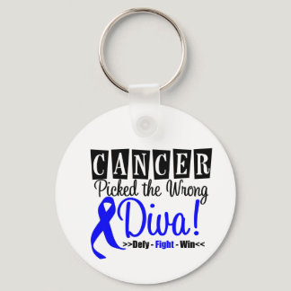 Colon Cancer Picked The Wrong Diva v2 Keychain