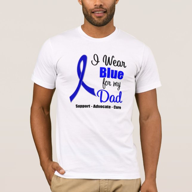 Colon Cancer Ribbon For My Dad T-Shirt (Front)