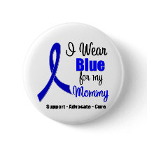 Colon Cancer Ribbon For My Mommy Pinback Button