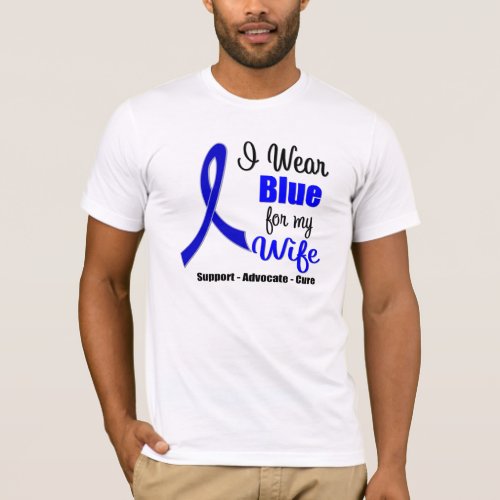Colon Cancer Ribbon For My Wife T_Shirt