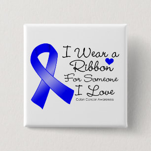 Colon Cancer Ribbon Someone I Love Button