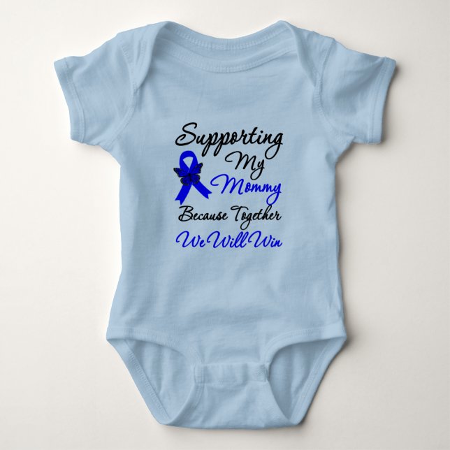 Colon Cancer Support (Mommy) Baby Bodysuit (Front)