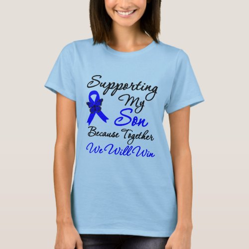 Colon Cancer Support Son T_Shirt