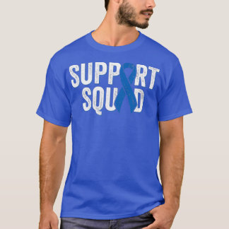 Colon Cancer Support Squad Blue Colorectal T-Shirt