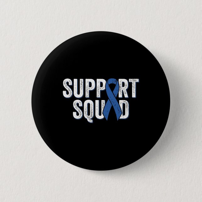 Colon Cancer Support Squad  Button (Front)