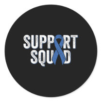 Colon Cancer Support Squad  Classic Round Sticker