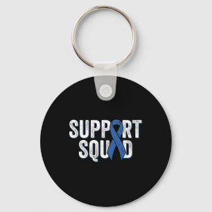 Colon Cancer Support Squad Keychain