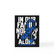 Colon Cancer Support Tee Family Blue Colon Cancer Card