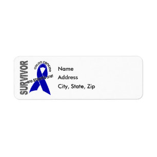 COLON CANCER Survivor 1 Label
