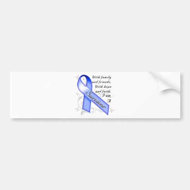 Colon Cancer Survivor Bumper Sticker (Front)