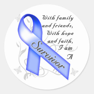 Colon Cancer Survivor Classic Round Sticker