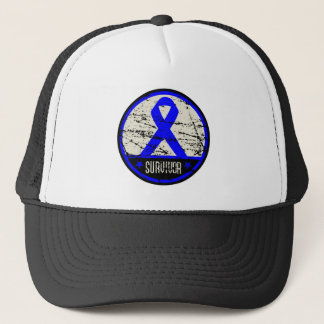 Colon Cancer Survivor Mens Vintage Trucker Hat