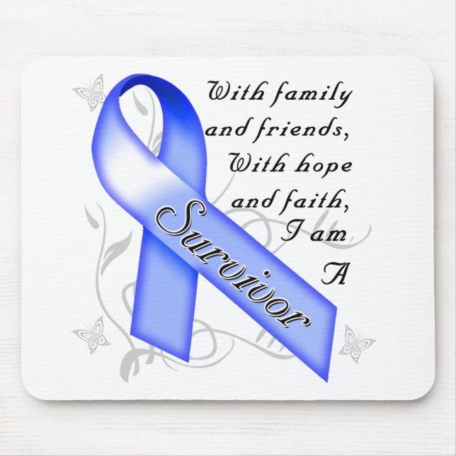 Colon Cancer Survivor Mouse Pad (Front)