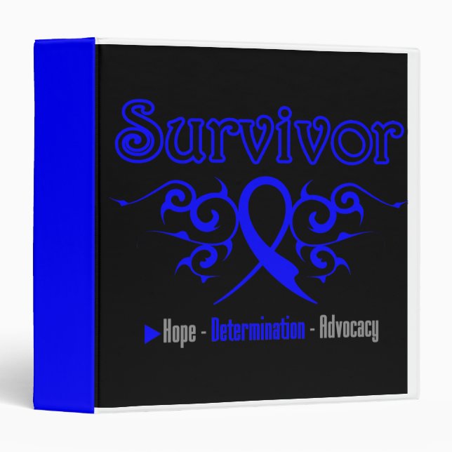 Colon Cancer Survivor Tribal Medical Binder (Front/Spine)