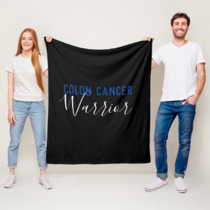 Colon Cancer Warrior Fleece Blanket