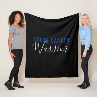 Colon Cancer Warrior Fleece Blanket