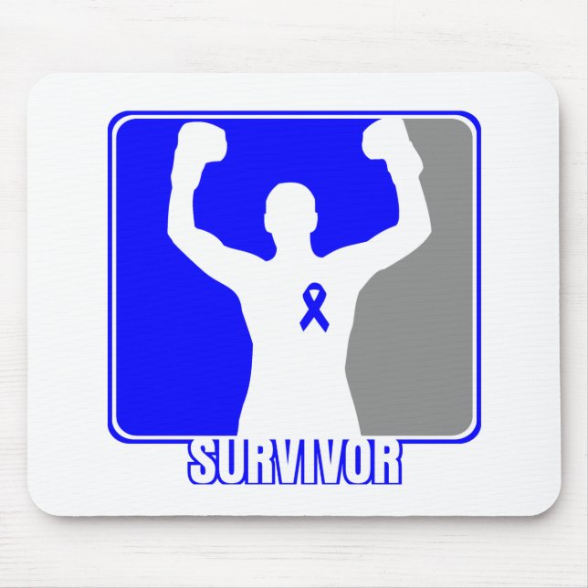 Colon Cancer Winning Survivor Mouse Pad (Front)