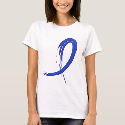 Colon Cancers Blue Ribbon A4 T_Shirt