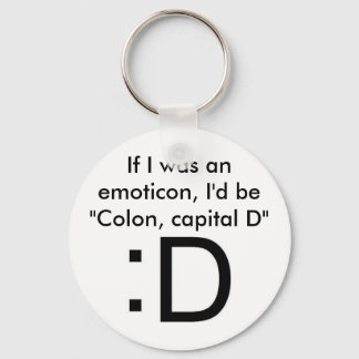 Colon, Capital D Keychain