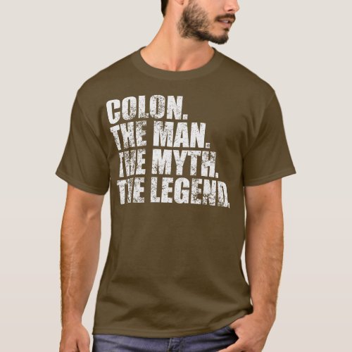ColonColon Family name Colon last Name Colon Surna T_Shirt