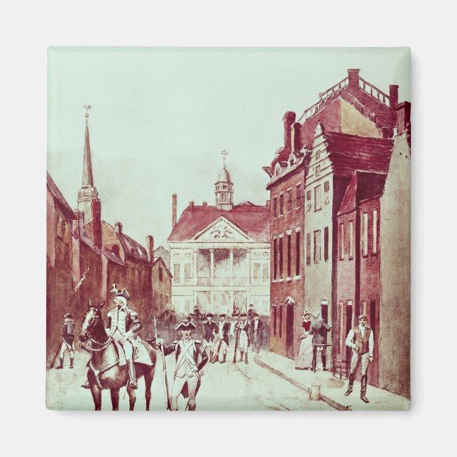 Colonel and Private, First Continental Rhode Magnet (Front)