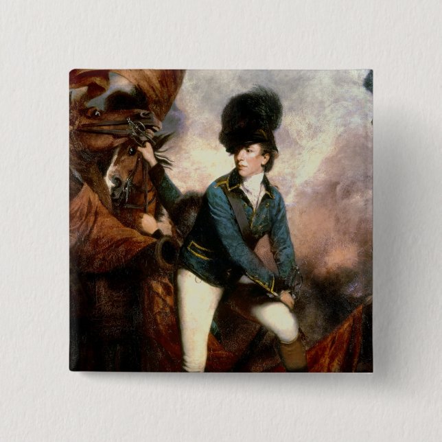 Colonel Banastre Tarleton  1782 Pinback Button (Front)