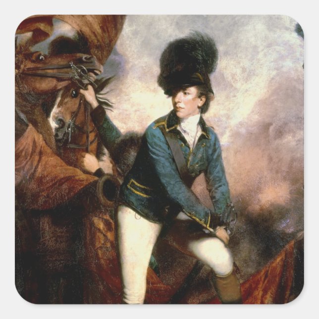 Colonel Banastre Tarleton  1782 Square Sticker (Front)