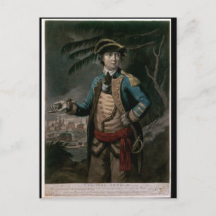Colonel Benedict Arnold, pub. London, 1776 Postcard