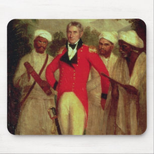 Colonel Colin Mackenzie and his Indian pandits Mouse Pad