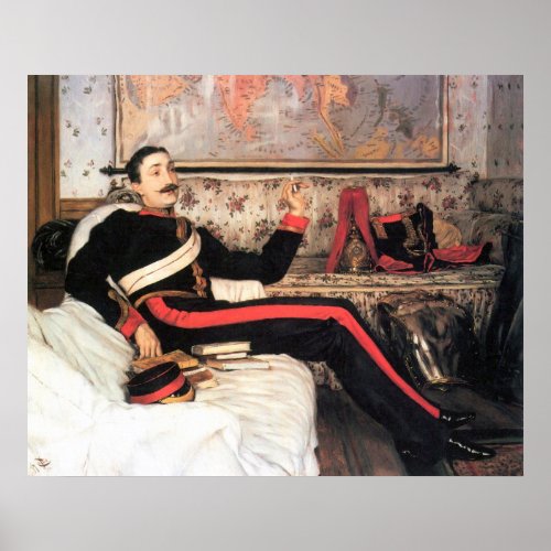 Colonel Frederick Gustavus Burnaby by James Tissot Poster