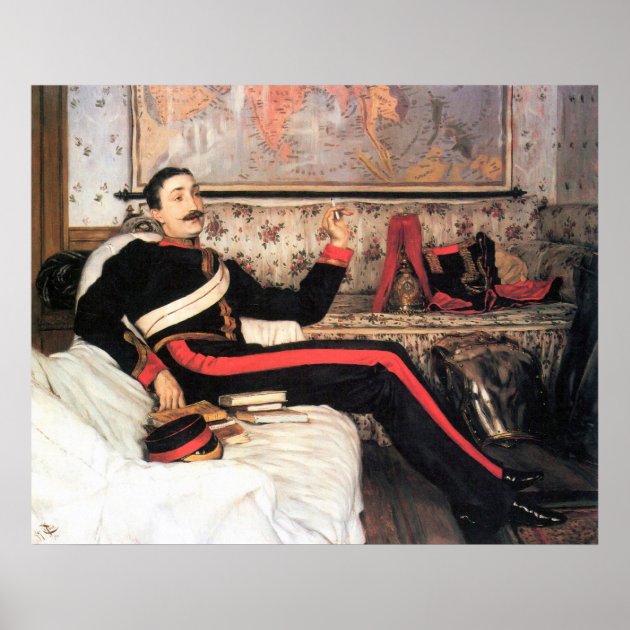 Colonel Frederick Gustavus Burnaby by James Tissot Poster Zazzle