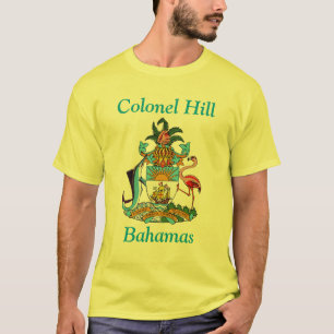 Colonel Hill, Bahamas with Coat of Arms T-Shirt